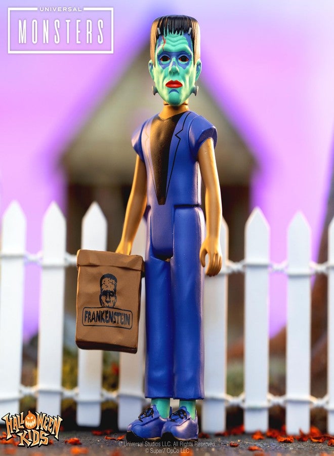 Super7 Halloween Kids Universal Monsters Frankenstein Boy - 3.75" Universal Monsters Movies Action Figure with Accessory Classic Movie Collectibles - Image 4